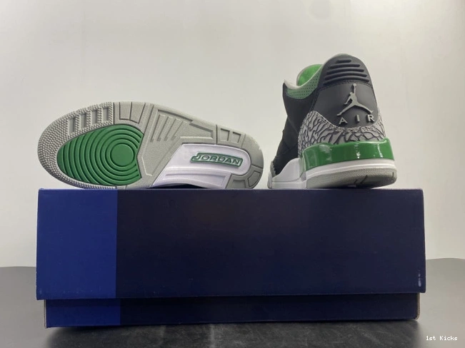 1st Kicks Shoes 3 Green CT8532-030 Air Pine Jordan 0801